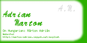 adrian marton business card
